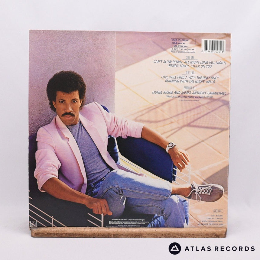 Lionel Richie - Can't Slow Down - Reissue Gatefold LP Vinyl Record - EX/EX