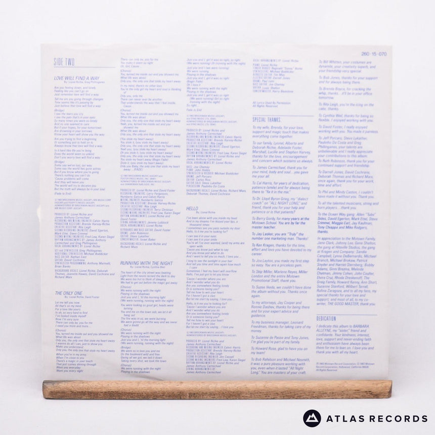 Lionel Richie - Can't Slow Down - Gatefold LP Vinyl Record - EX/EX
