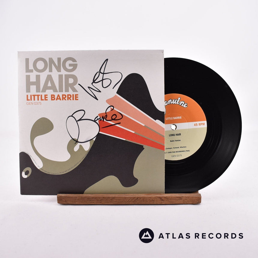 Little Barrie Long Hair 7" Vinyl Record - Front Cover & Record