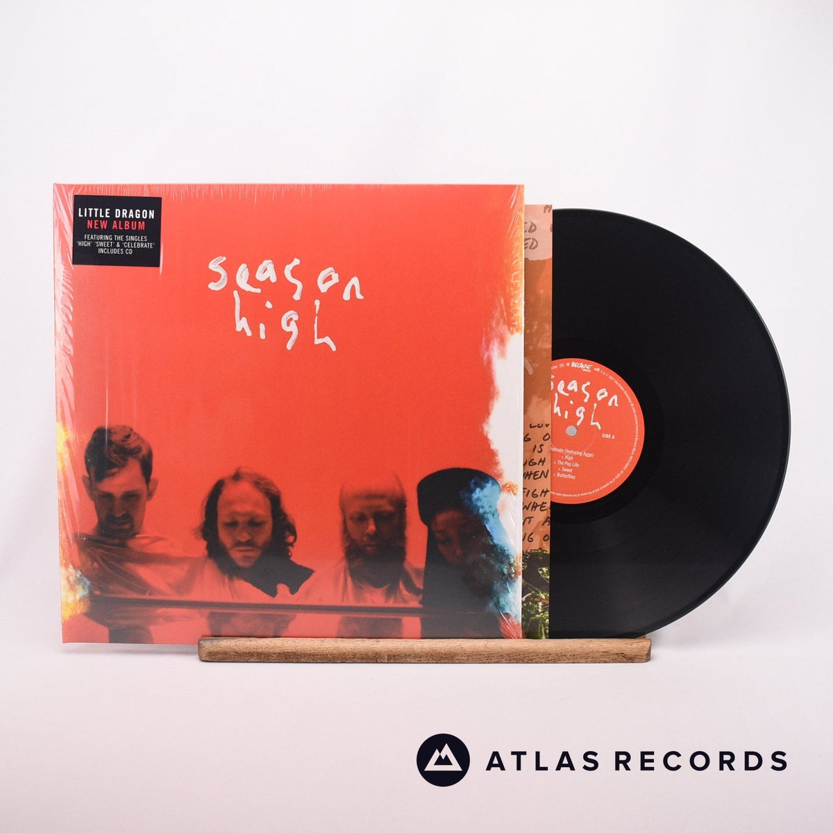 Little Dragon Season High LP + CD Vinyl Record - Front Cover & Record