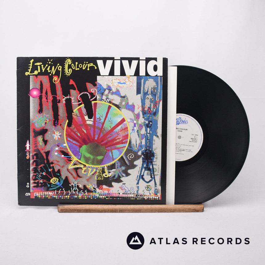 Living Colour - Vivid - Lyric Sheet A1 B1 LP Vinyl Record - VG+/EX