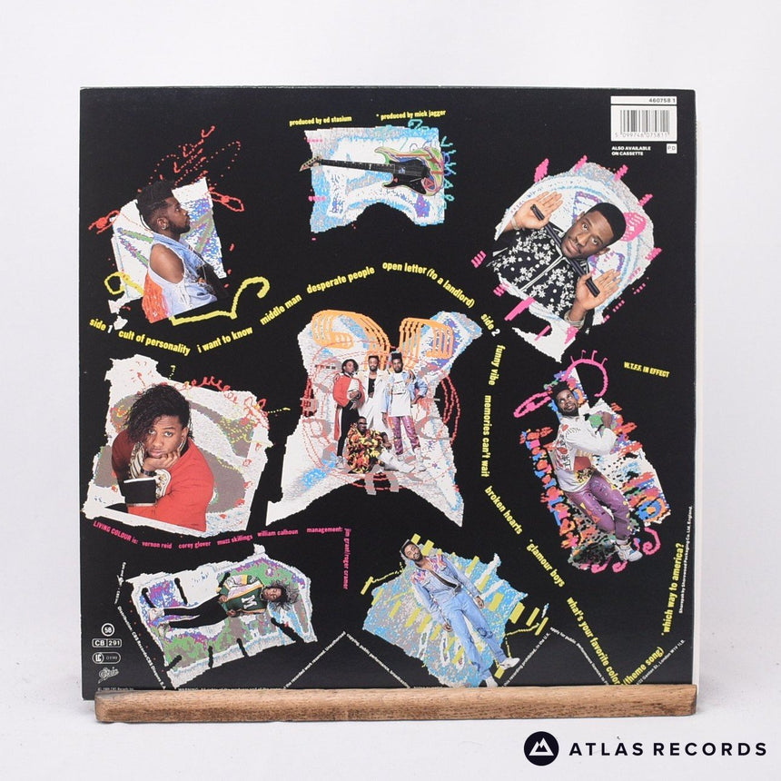 Living Colour - Vivid - Lyric Sheet A1 B1 LP Vinyl Record - EX/EX