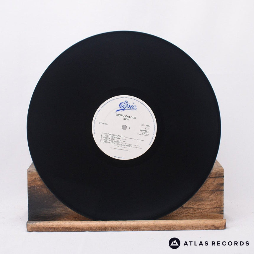 Living Colour - Vivid - Lyric Sheet A1 B1 LP Vinyl Record - EX/EX