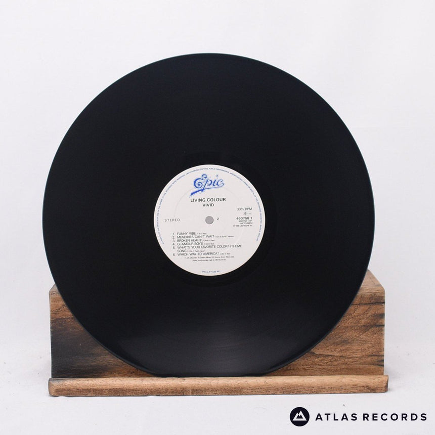 Living Colour - Vivid - Lyric Sheet A1 B1 LP Vinyl Record - EX/EX