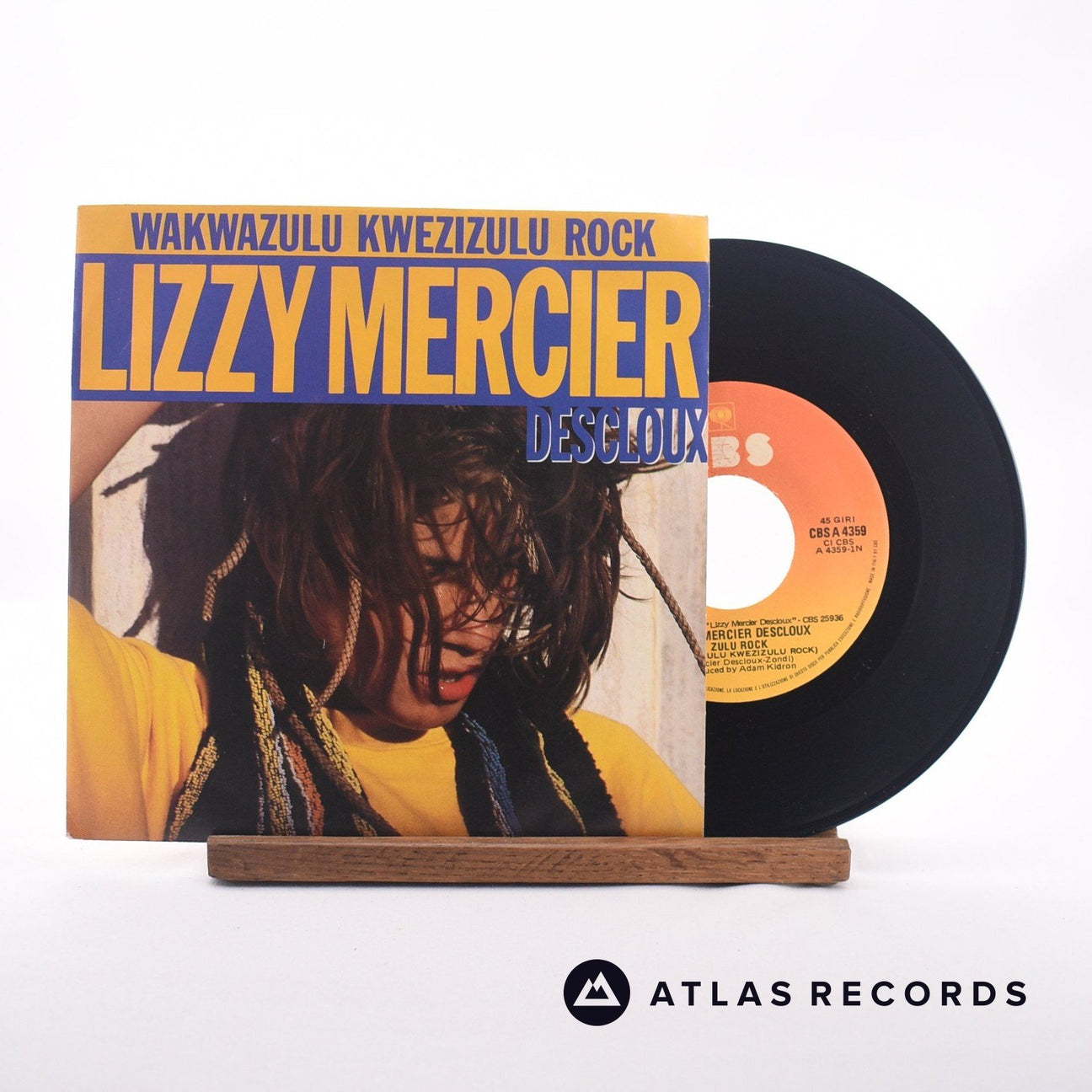 Lizzy Mercier Descloux Wakwazulu Kwezizulu Rock 7" Vinyl Record - Front Cover & Record