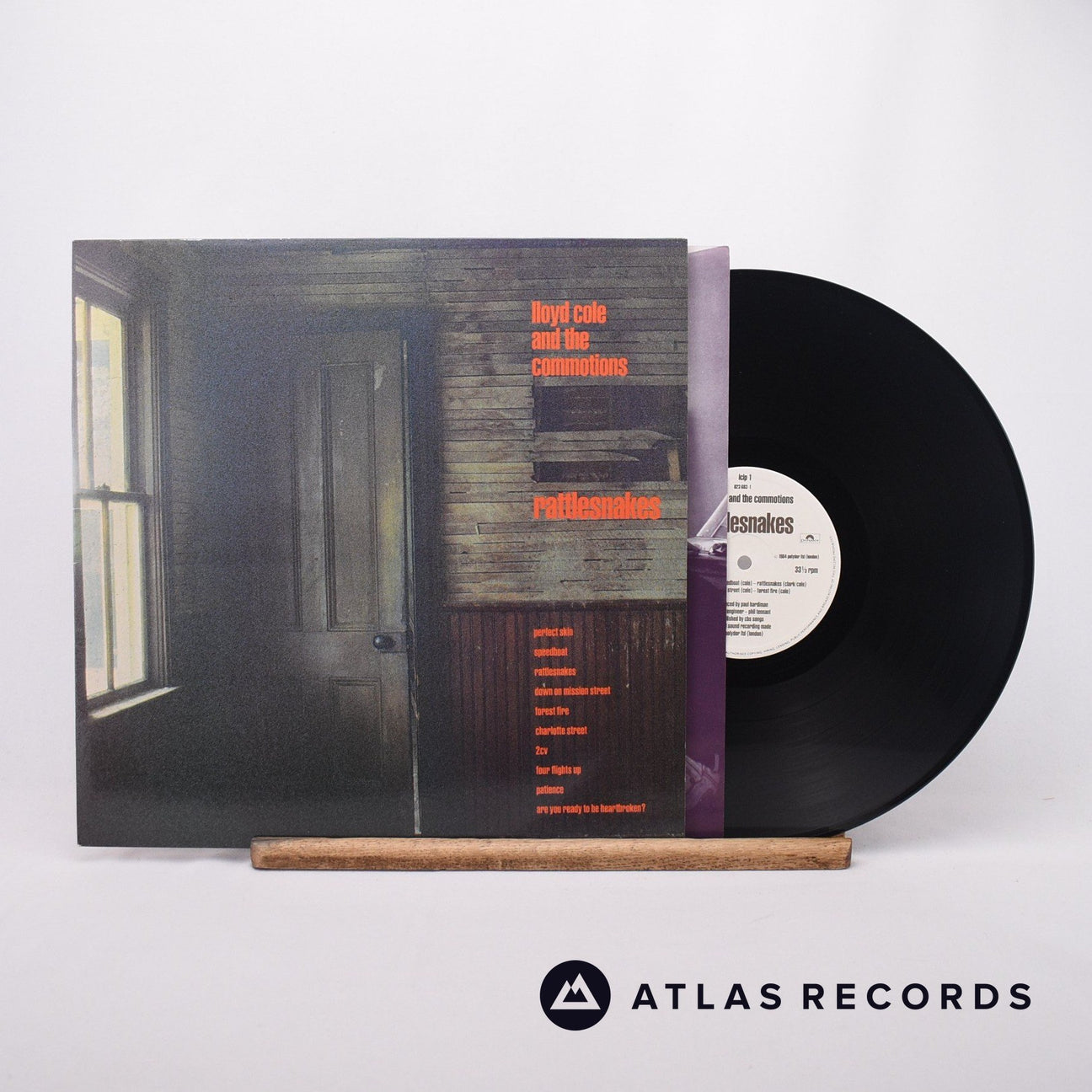 Lloyd Cole & The Commotions Rattlesnakes LP Vinyl Record - Front Cover & Record