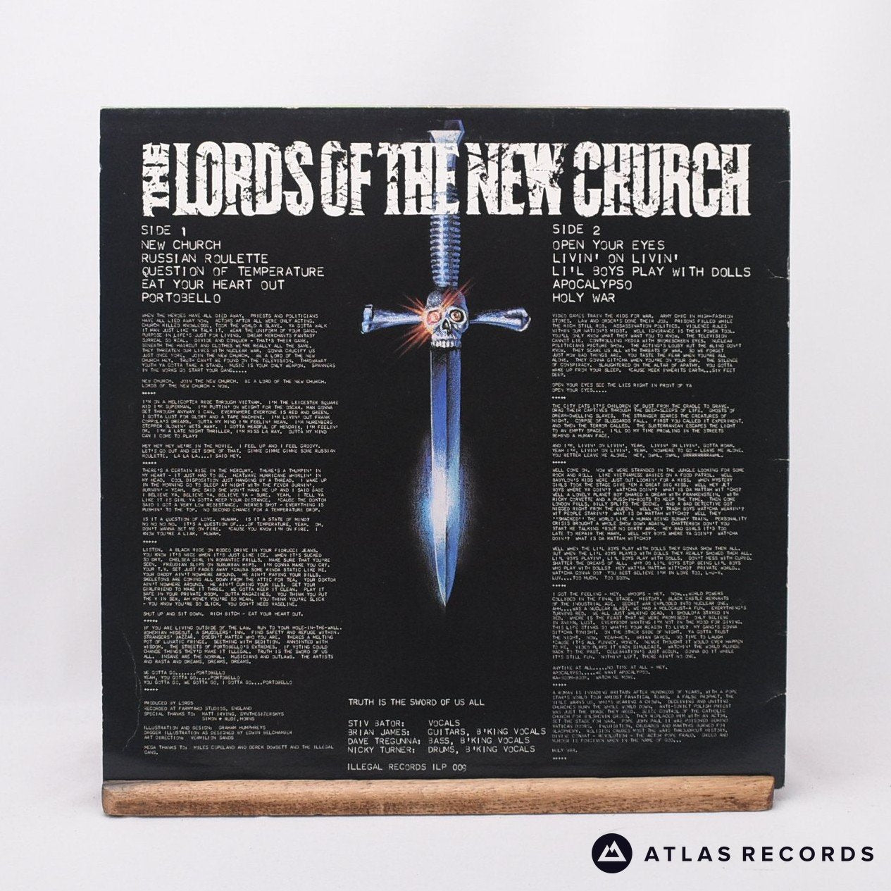 Lords Of The New Church The Lords Of The New Church LP Vinyl EX/EX