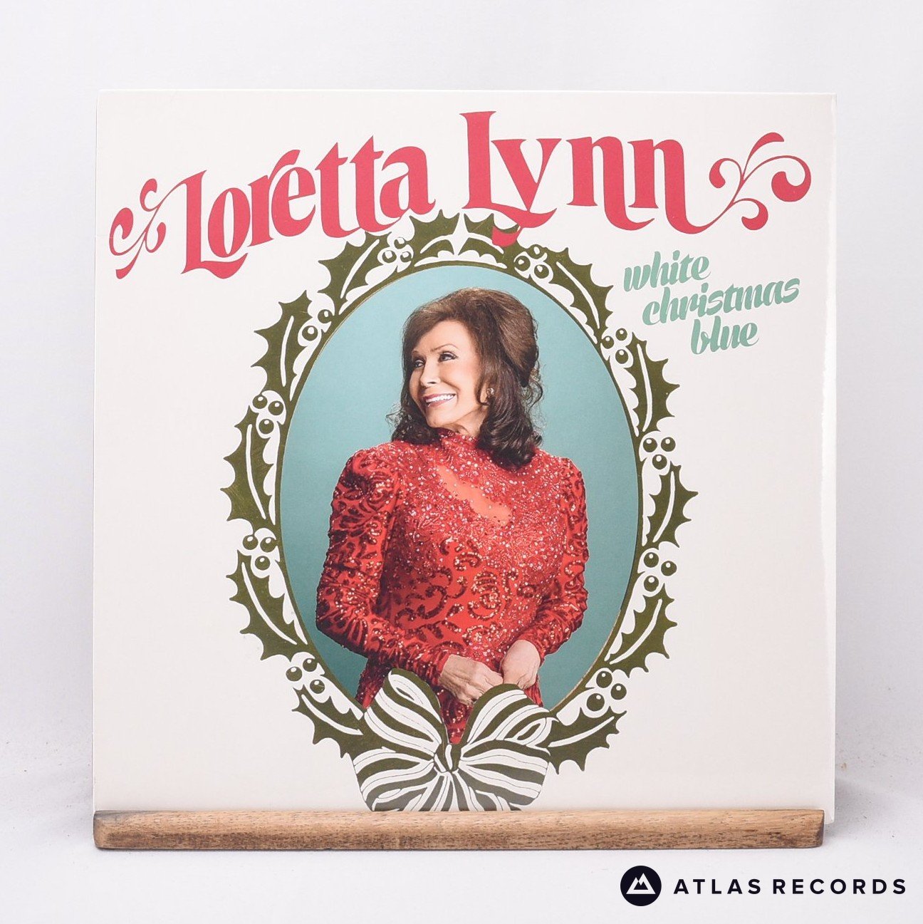 Loretta Lynn White Christmas Blue LP Vinyl Record - Front Cover & Record