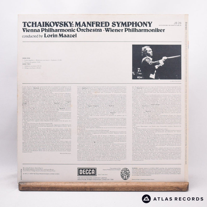 Lorin Maazel - Manfred Symphony - LP Vinyl Record - VG+/VG+