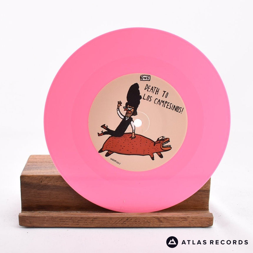 Los Campesinos! - Death To Los Campesinos! - Pink Signed 7" Vinyl Record - NM/NM