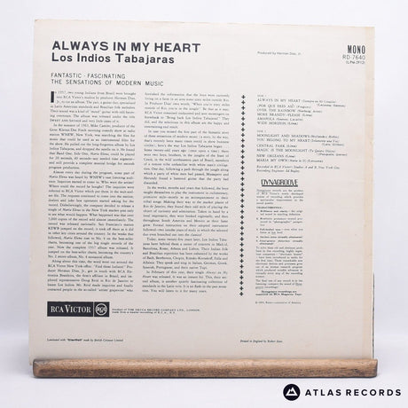 Los Indios Tabajaras - Always In My Heart - LP Vinyl Record - VG+/VG+