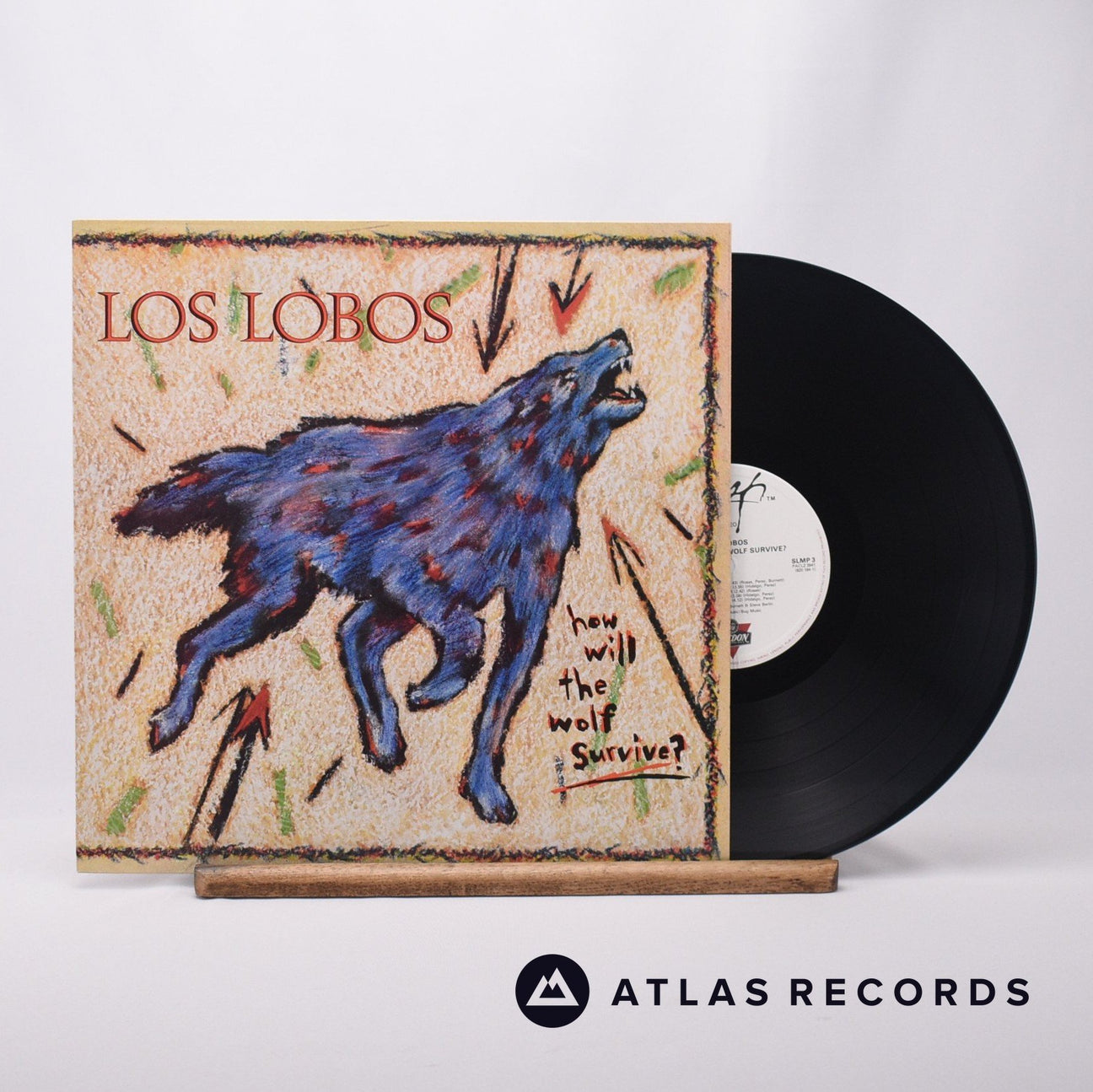 Los Lobos How Will The Wolf Survive? LP Vinyl Record - Front Cover & Record