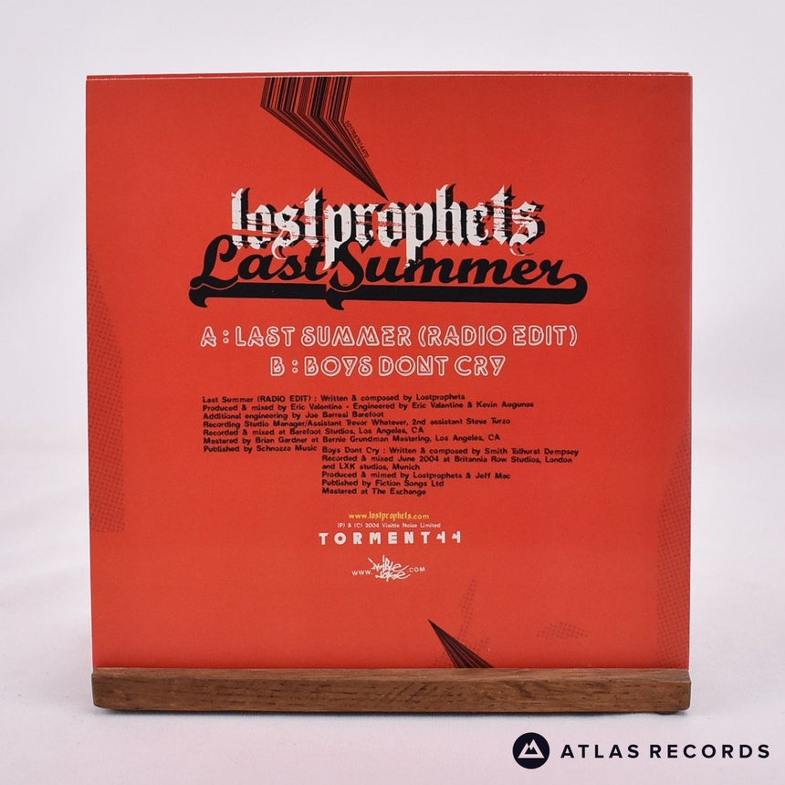 Lostprophets - Last Summer - Red 7" Vinyl Record - NM/NM