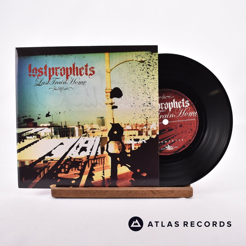 Lostprophets Last Train Home 7" Vinyl Record - Front Cover & Record