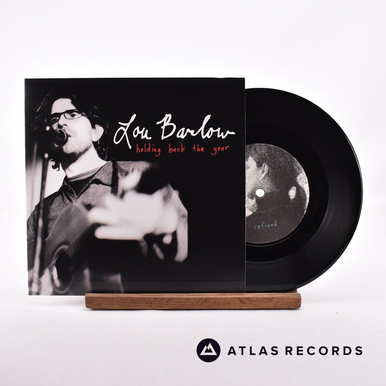 Lou Barlow Holding Back The Year 7" Vinyl Record - Front Cover & Record