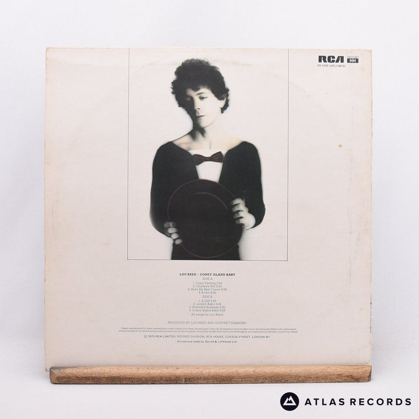 Lou Reed - Coney Island Baby - Insert A-1E B-1E LP Vinyl Record - VG+/EX