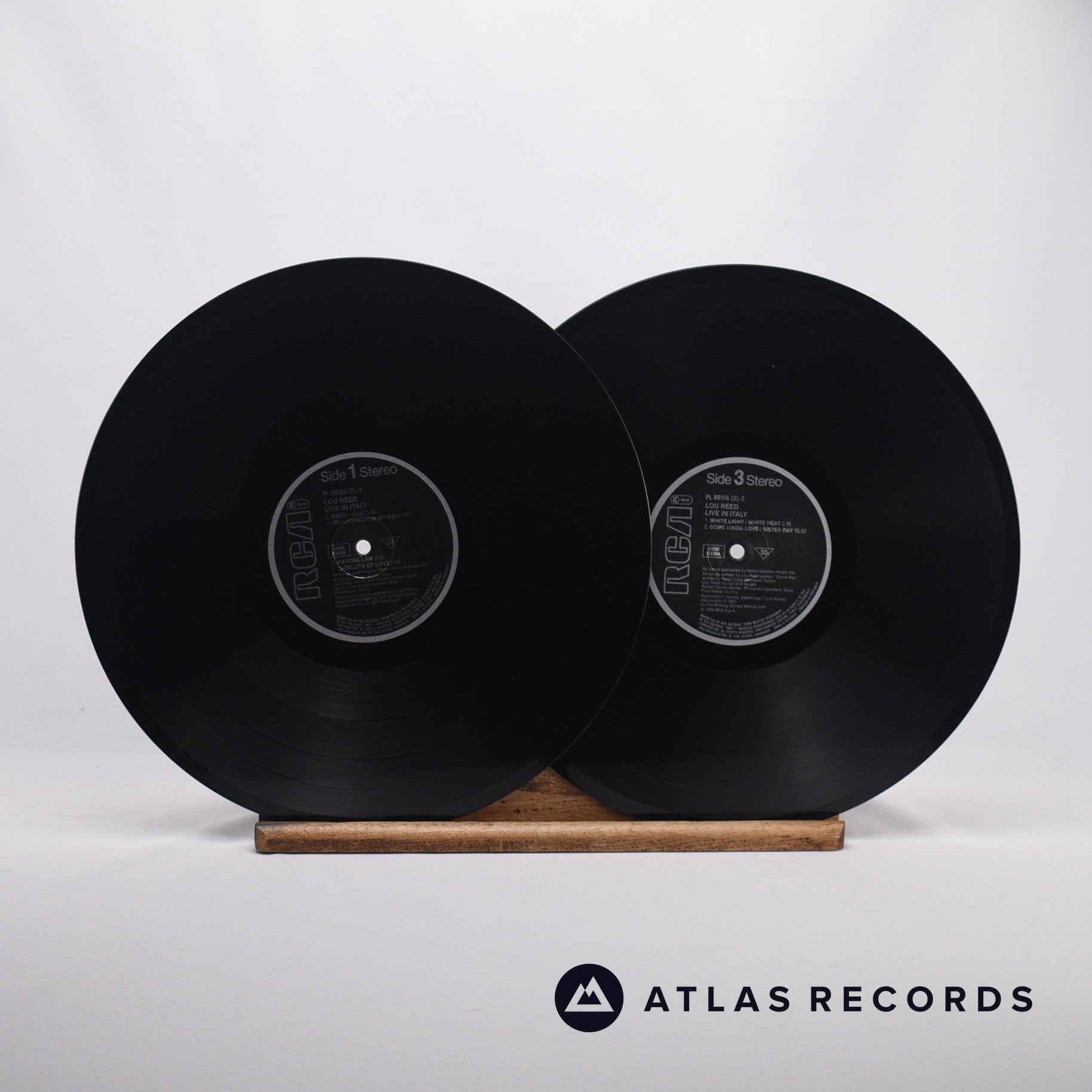 Lou Reed Live In Italy Double LP Vinyl Record EX/EX – Atlas Records