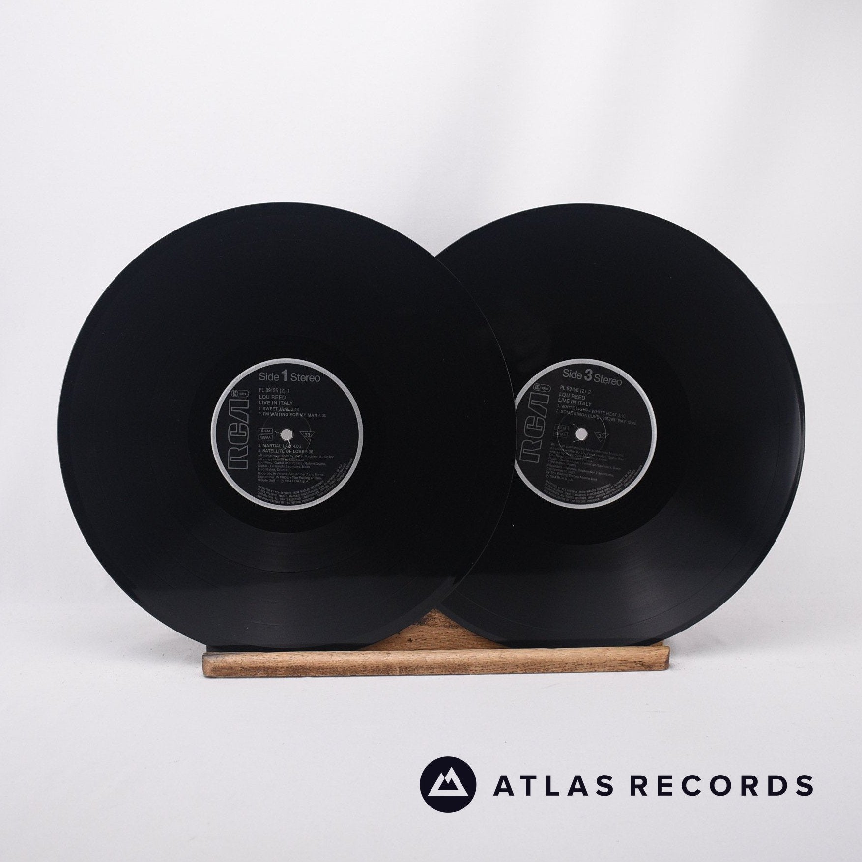 Lou Reed Live In Italy 2 x LP Vinyl Record VG+/VG+ – Atlas Records