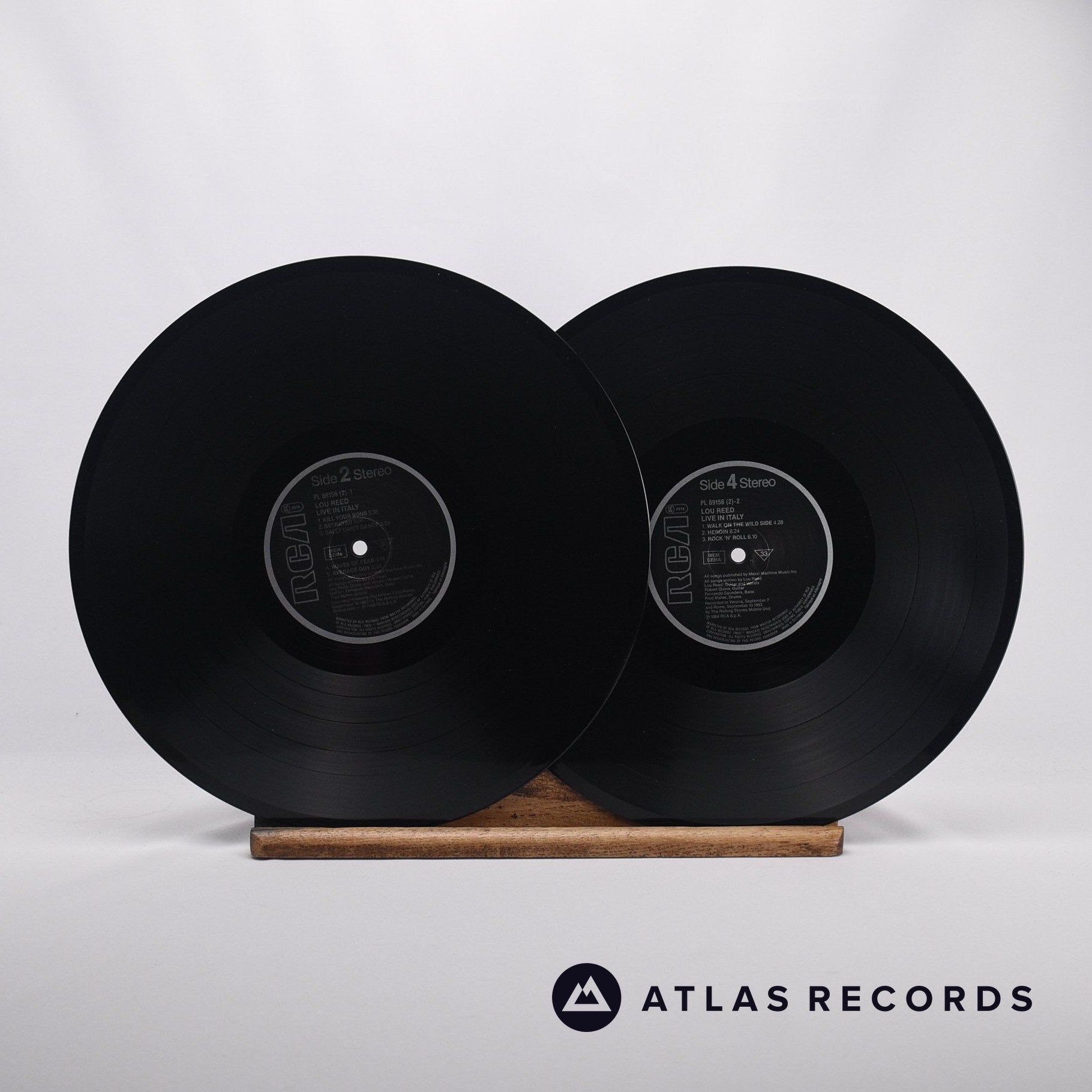 Lou Reed Live In Italy Double LP Vinyl Record EX/EX – Atlas Records