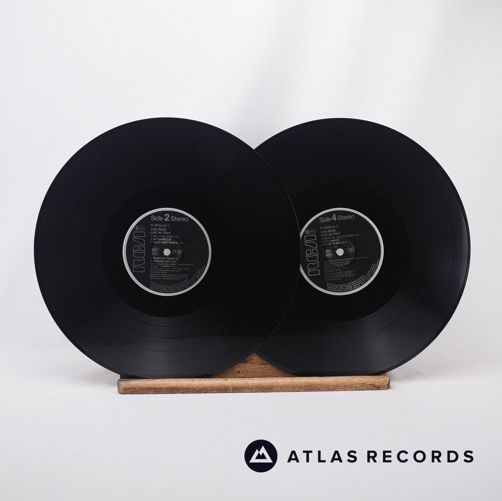 Lou Reed Live In Italy 2 x LP Vinyl Record VG+/VG+ – Atlas Records