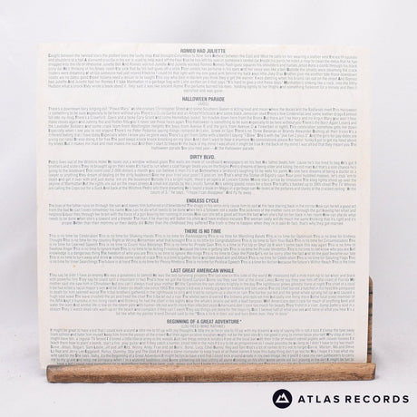Lou Reed - New York - Lyric Sheet LP Vinyl Record - EX/EX