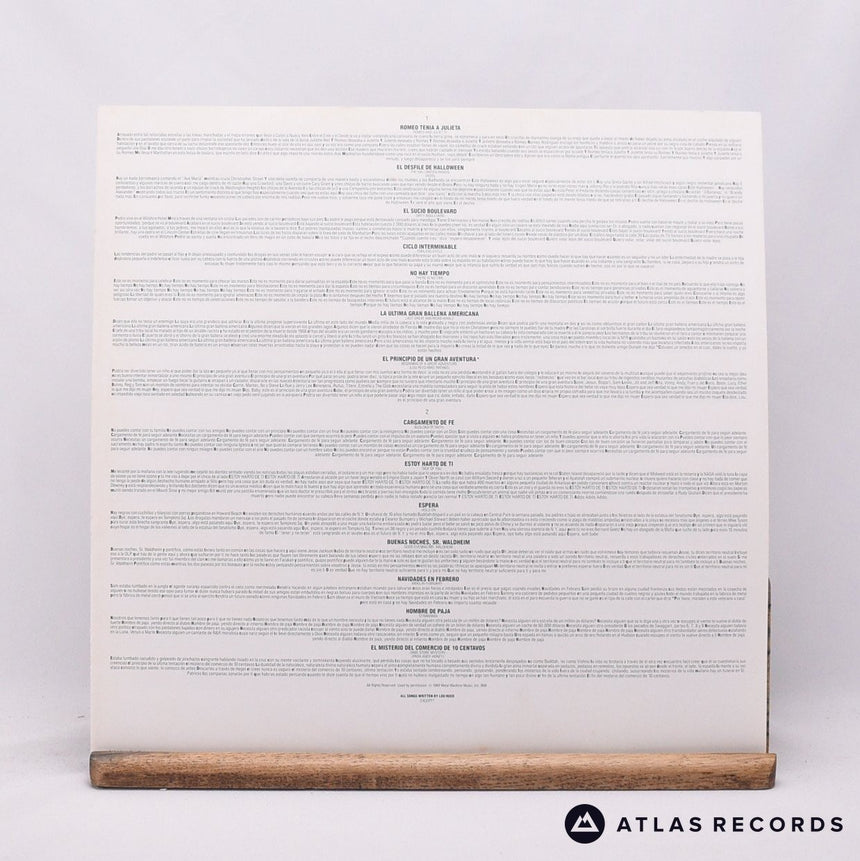 Lou Reed - New York - Lyric Sheet 1-A 1-B LP Vinyl Record - EX/EX