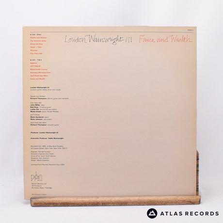 Loudon Wainwright III - Fame And Wealth - LP Vinyl Record - EX/EX
