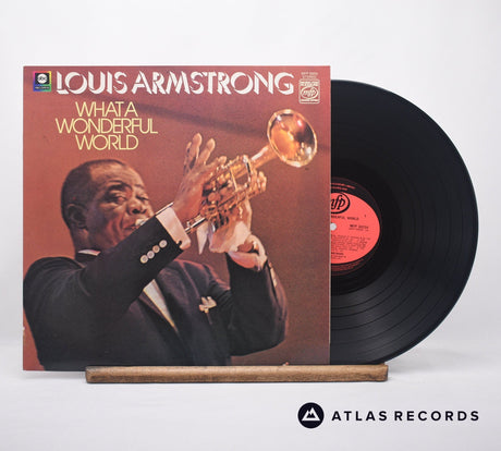 Louis Armstrong What A Wonderful World LP Vinyl Record - Front Cover & Record