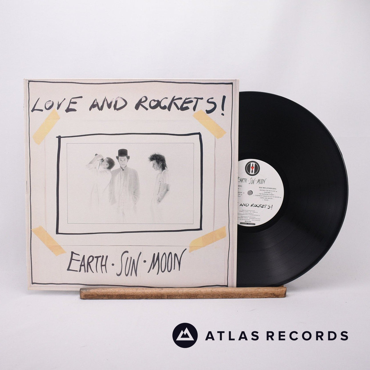 Love And Rockets Earth • Sun • Moon LP Vinyl Record - Front Cover & Record