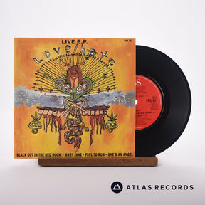 Love/Hate Live  E.P. 7" Vinyl Record - Front Cover & Record