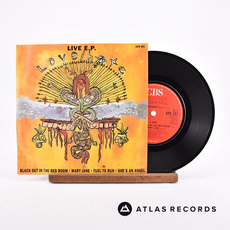 Love/Hate Live  E.P. 7" Vinyl Record - Front Cover & Record