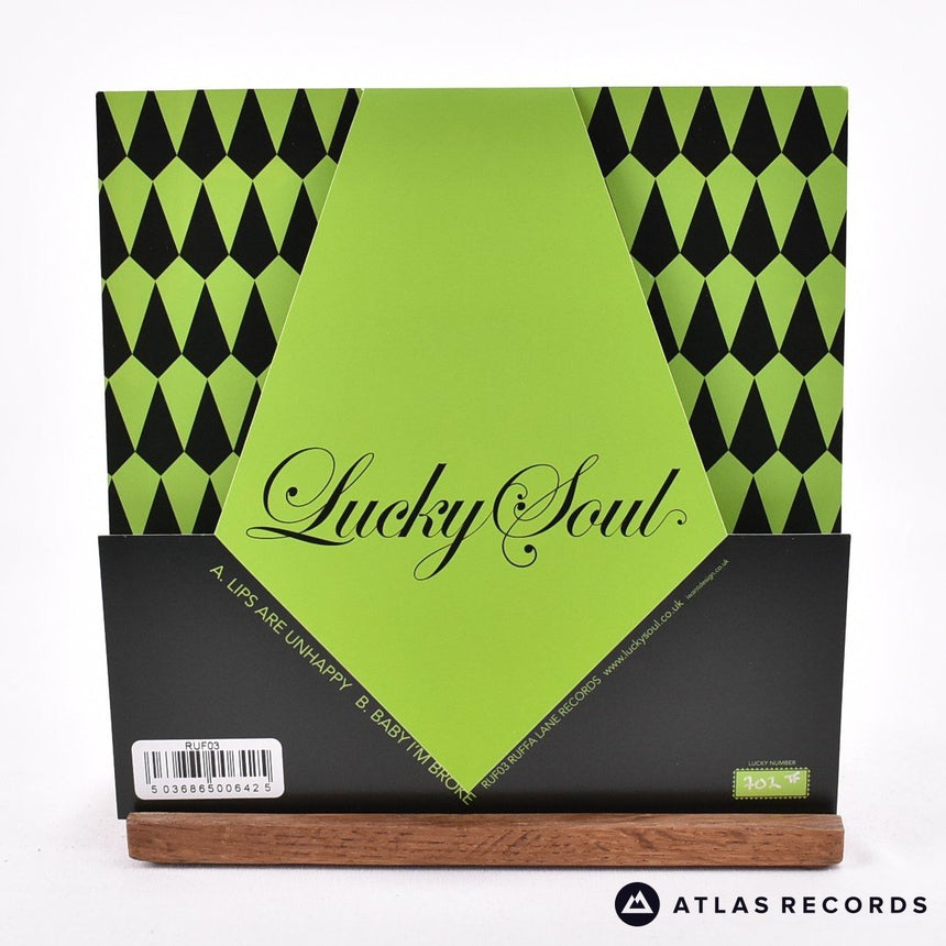 Lucky Soul - Lips Are Unhappy - Die-Cut Sleeve 7" Vinyl Record - NM/NM