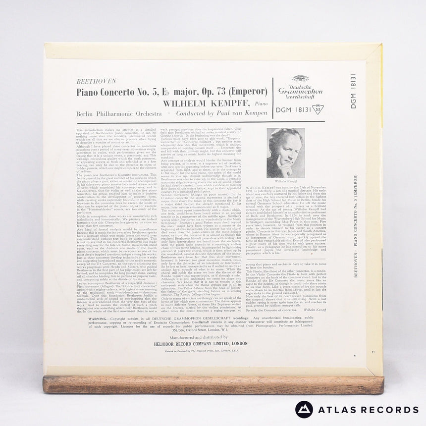 Ludwig van Beethoven - Piano Concerto No. 5, E Flat Major, Op. 73 - LP Vinyl