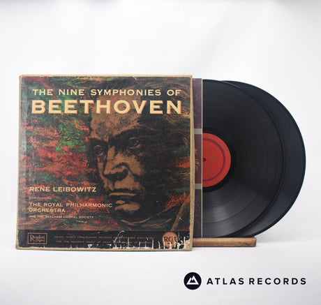 Ludwig van Beethoven The Nine Symphonies Of Beethoven Box Set Vinyl Record - Front Cover & Record
