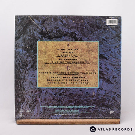 Luther Vandross - Give Me The Reason - Lyric Sheet LP Vinyl Record - EX/EX