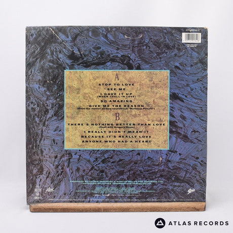 Luther Vandross - Give Me The Reason - Lyric Sheet LP Vinyl Record - VG+/EX