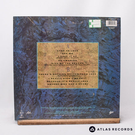 Luther Vandross - Give Me The Reason - Lyric Sheet LP Vinyl Record - EX/EX