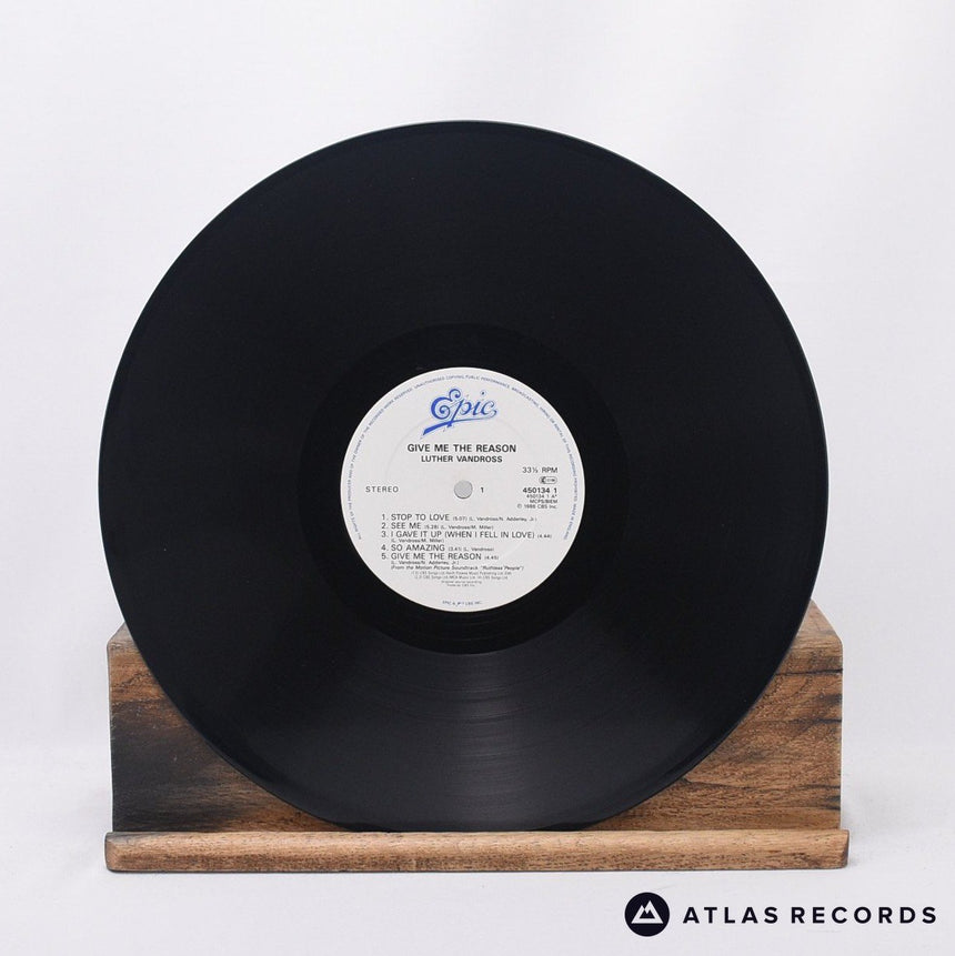 Luther Vandross - Give Me The Reason - Lyric Sheet LP Vinyl Record - VG+/EX