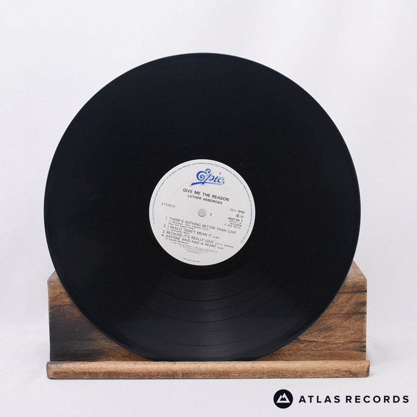 Luther Vandross - Give Me The Reason - Lyric Sheet LP Vinyl Record - VG+/EX