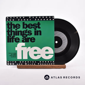 Luther Vandross The Best Things In Life Are Free 7" Vinyl Record - Front Cover & Record