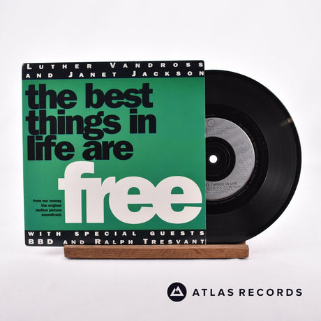 Luther Vandross The Best Things In Life Are Free 7" Vinyl Record - Front Cover & Record