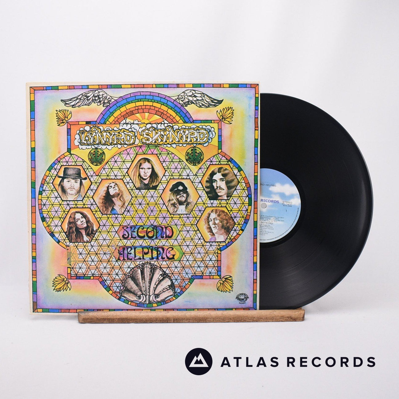 Lynyrd Skynyrd Second Helping LP Vinyl Record - Front Cover & Record