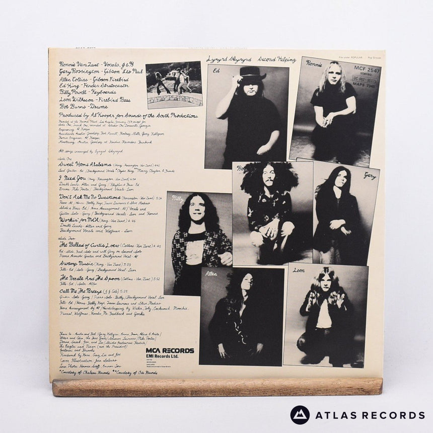 Lynyrd Skynyrd - Second Helping - First Uk Press LP Vinyl Record - EX/EX