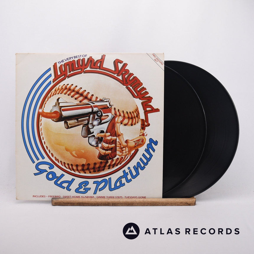 Lynyrd Skynyrd The Very Best Of Lynyrd Skynyrd - Gold & Platinum 2 x LP Vinyl Record - Front Cover & Record