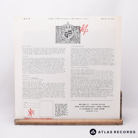 M - The Official Secrets Act - LP Vinyl Record - EX/EX