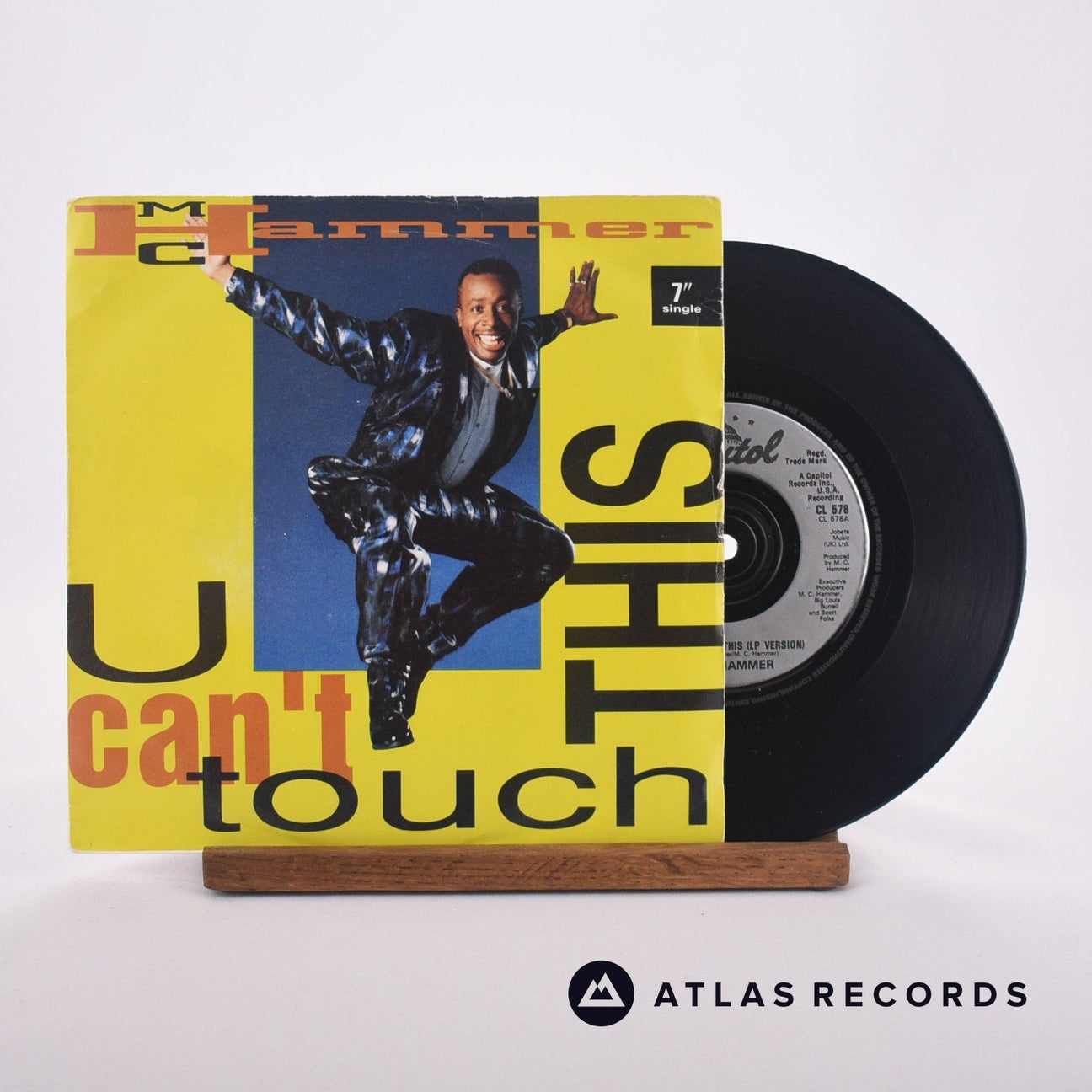 MC Hammer U Can't Touch This 7" Vinyl Record - Front Cover & Record