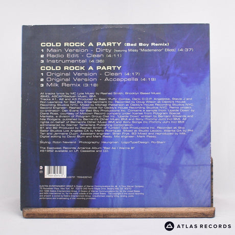 MC Lyte - Cold Rock A Party (Bad Boy Remix) - 12" Vinyl Record - VG+/EX