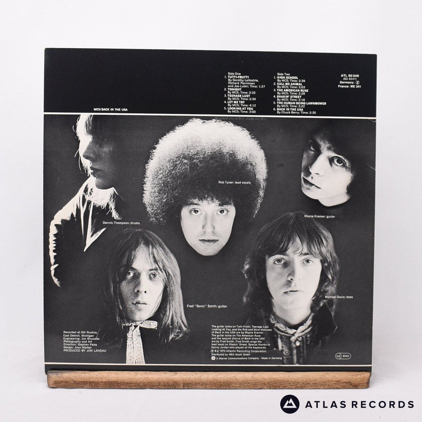 MC5 - Back In The USA - Reissue LP Vinyl Record - EX/EX