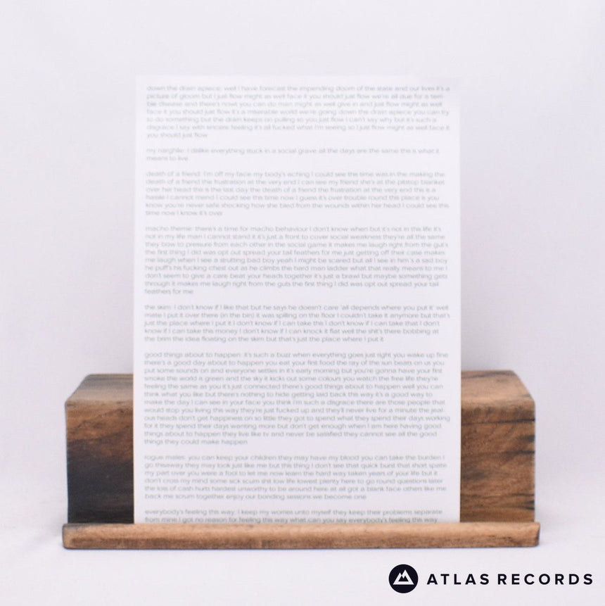 Machismo's - Brit Pop Fucked My Wife - Insert LP Vinyl Record - EX/VG+