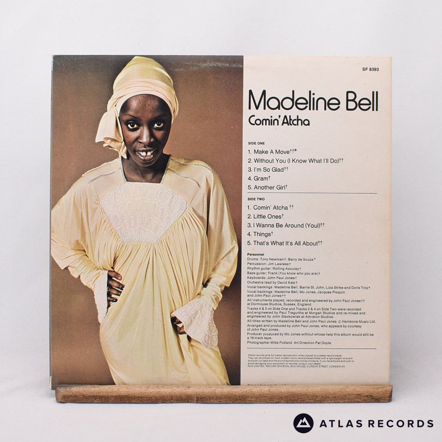 Madeline Bell - Comin' Atcha - A-1A B-1B LP Vinyl Record - VG+/VG+